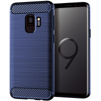 Samsung Galaxy S9เคส SamsungS9เกราะคาร์บอนไฟเบอร์ TPU ซิลิโคนนิ่มฝาหลังเคสโทรศัพท์