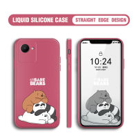 เคสโทรศัพท์ Realme C30S ลายการ์ตูน We Panda กรอบปลอกซิลิโคนของเหลวทรงสี่เหลี่ยมดั้งเดิมสำหรับเด็กผู้หญิงเด็กผู้ชายคลุมทั้งหมดเคสป้องกันทนแรงกระแทกกล้อง