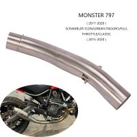 For Ducati Monster 797 Scrambler Exhaust Tips Motorcycle Middle Link Pipe Slip On 51mm Muffler Escape Stainless Steel of 304