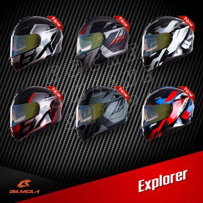 หมวกกันน็อค Bilmola Explorer หมวกกันน็อคเต็มใบ แบบยกคาง หมวกเต็มใบ หมวกขับมอไซค์ หมวกขี่มอไซค์ หมวกกันน็อก หมวกกันน็อคเทๆ บิกไบค์