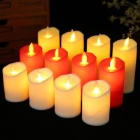 LED Flameless Candles 1PCS/ 3PCS LED Candles Lights Battery Operated Plastic Pillar Flickering Candle Light for Party Decor