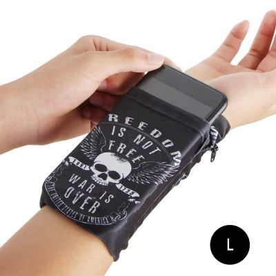 ✁ New Men Women Sports Mobile Phone Arm Bag Running Hand Bag Wrist Bag Double Side Wrist Wallet Pouch Wrist Support Pocket