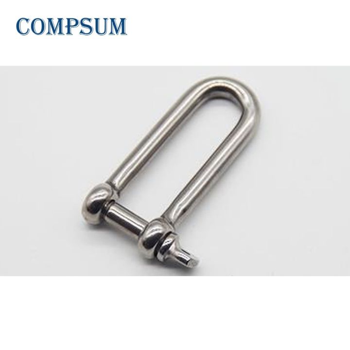 t304-long-d-shackle-stainless-steel-screw-pin-d-shackle-paracord-bracelet-steel-buckle