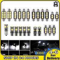 จัดส่งที่รวดเร็วไฟมองหลังแบบ Canbus Led สำหรับภายในรถยนต์5050 T10หลอดไฟ23ชิ้นชุดไฟแบ็คไลท์ Led ป้ายทะเบียนรถหีบฝาทรงโค้ง