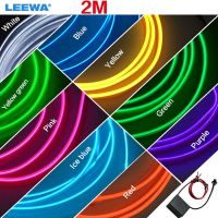 2m Flexible Moulding EL Neon Glow Lighting Rope Strip with fin for Car Decoration EL Neon Glow Lighting CA3268