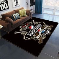 【LZ】 Sign Expert Barber Shop Carpet for Living Room Home Decoration Sofa Table Large Area Rugs Lounge Entrance Doormat Non-slip Mat