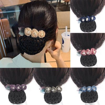 New three flowers hair ornaments Korean fashion flight attendant nurse head flower adult dual-use hair clips