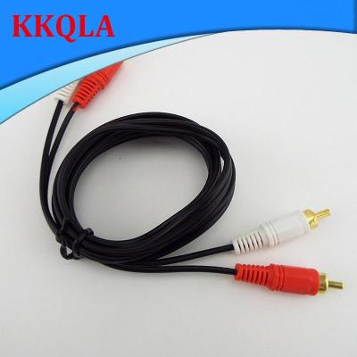 QKKQLA Daul RCA Male Connector Cable Stereo Audio Video Wire Extension Cord AV for Sound Amplifier
