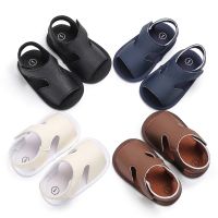 【hot】！ Prewalker Baby Shoes 0-18 Months Silicone Soles Breathable Sandal Toddlers