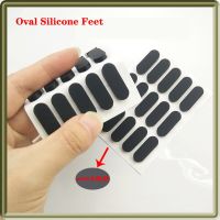 Black Oval Silicone Rubber Feet Self-Adhesive Shock-Absorbing Pad Notebook Non-Slip Pad Width 9MM Factory Direct Sales Gas Stove Parts Accessories