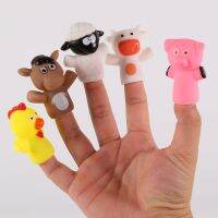 （A Decent） Finger Puppets PlasticBabyAnimals การศึกษา HandRubber ตุ๊กตาหุ่นมือ Theaterfor ของขวัญเด็ก