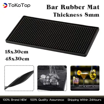 2pcs Bar Mat Non Slip Rubber Bar Service Mat Thick Durable Countertop Spill  Mats