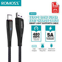 Romoss CB303 100W สายชาร์จ Charging Cable USB to TYPE-C 5A Fast Charger Super Fast Charge Data Cable ชนิดชาร์จเร็วสายชาร์จ