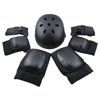 6 pieces Pads Elbow Wrist Knee Pad for Outdoor Sports Protective Kit Inline Speed Skating Racing Cycling Skateboard S M L XL400g