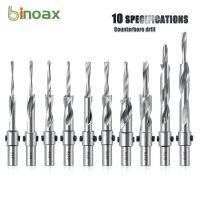 【hot】❀  Binoax 3/4/5/6MM Countersink Bit with Adjustable Depth Stop Chamfering Counterbore Drilling for Wood Plastic 10MM Shank