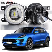 ตาทูตสวรรค์ไฟตัดหมอก LED 30W H11 2IN1รถไฟเดย์ไลท์หมอกกลางวันภายนอกสำหรับ Porsche Macan (95B) 2014 2015 2016 2017 2018