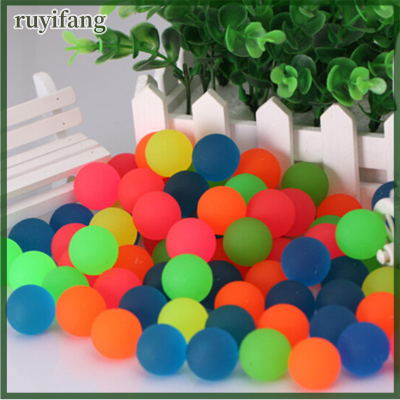 ruyifang 10pcs Creative Rubber Bouncing Ball 27mm เด็กเกมของเล่นของขวัญ
