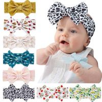 TWDVS Korean Printed Childrens Bow Headband Childrens Jewelry Wholesale Childrens Party Hair Accessories Christmas Day Gifts