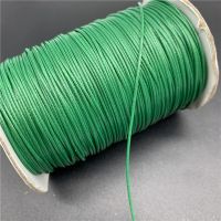 0.5mm 0.8mm 1mm 1.5mm 2mm Green Waxed Cotton Cord Rope Waxed Thread Cord String Strap Necklace Rope For Jewelry Making