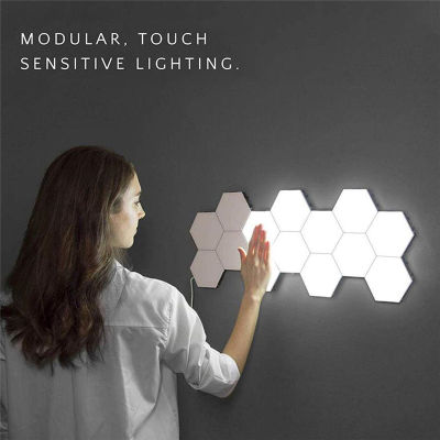 Quantum Lamp LED Modular Touch Sensitive Lighting Hexagonal Lamps Night Light Magnetic DIY Creative Decoration Wall Lampara
