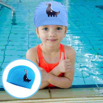 หมวกว่ายน้ำหมวกหมวกว่ายน้ำสำหรับเด็กลายการ์ตูนระบายอากาศได้ดีเครื่องป้องกันหูหมวกว่ายน้ำ LYM3883หมวกว่ายน้ำ