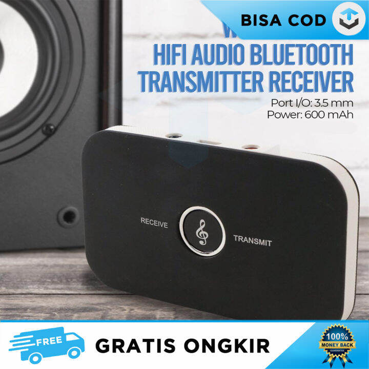 BLUETOOTH AUDIO WIRELESS 2 IN TRANSMITTER RECEIVER VIKEFON JARAK JAUH ...