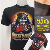 เสื้อผ้าบางฮาเลย์ Harley-Davidson ผ้ามุ้งบางใส่สบาย สไตล์วินเทจ ป้ายVintage 3D EMBLEM [ S M L XL ] S-5XL