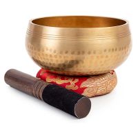 Tibetan Singing Bowl Set Accessories Easy to Play for Beginners - Handmade Mindfulness Meditation Overall Sound