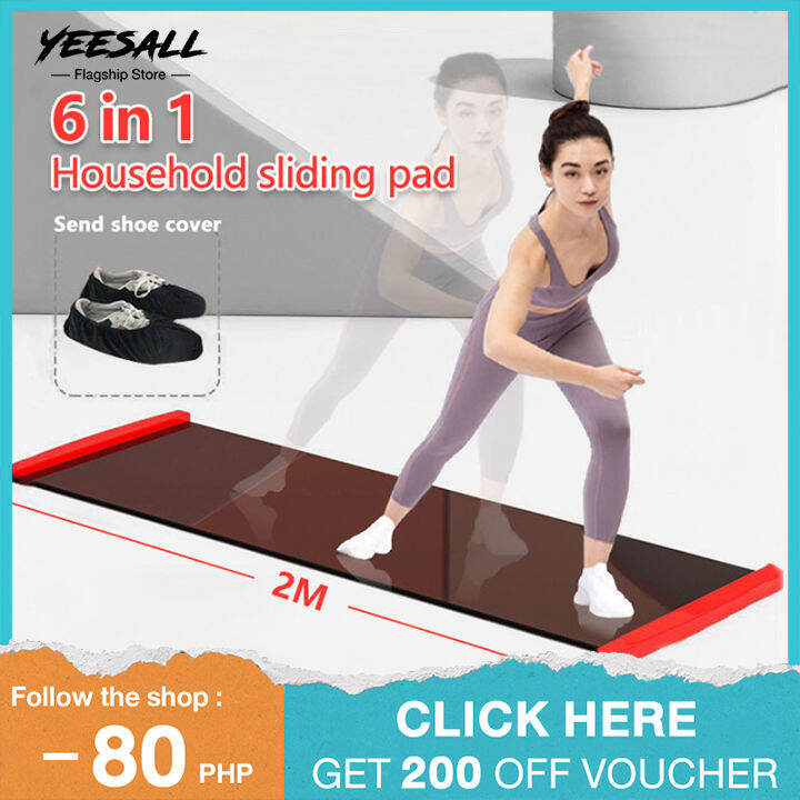 200CM x 55CM Sports sliding mat fitness training board Indoor fitness