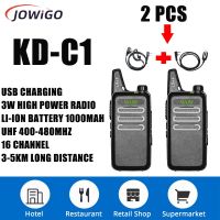 วิทยุสื่อสารสำหรับเด็ก3W 400-470Mhz UHF 2ชิ้น KD-C1วิทยุของเล่นสำหรับล่าสัตว์ในโรงแรมร้านอาหาร KTV บาร์ J93ท่องเที่ยว