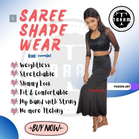 Saree Shapewear Petticoat for Women Skirts Cotton Side Slits Shape Wear  Pack 2 | eBay