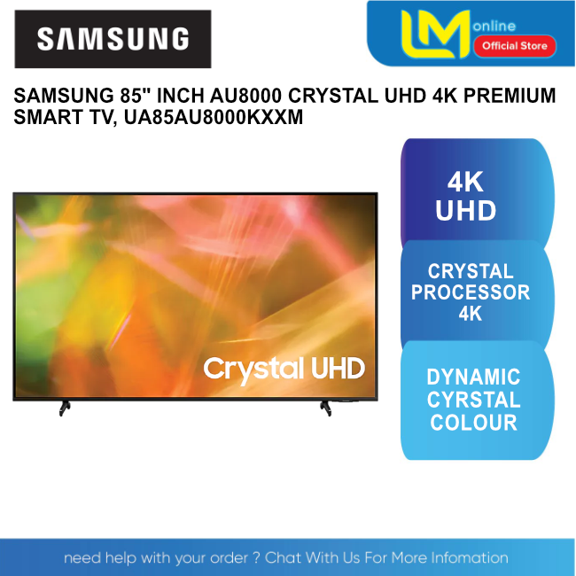 samsung 85 au8000 uhd 4k smart tv