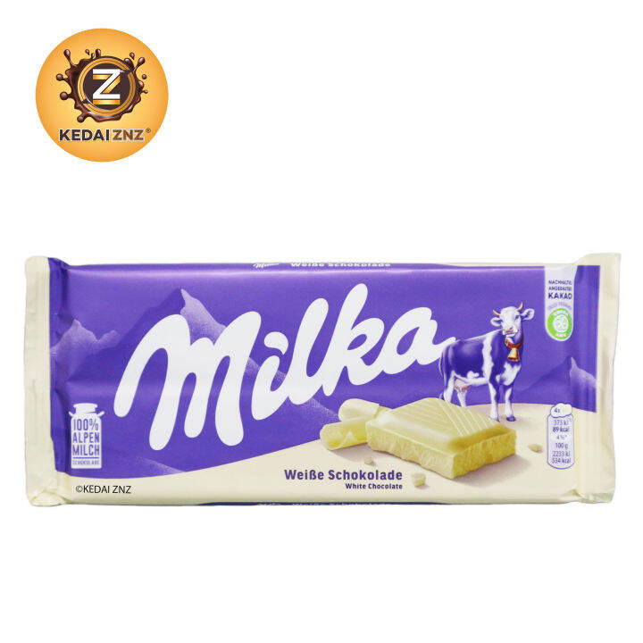 Chocolate Milka Alpine White Chocolate Bar 100g Coklat Lazada