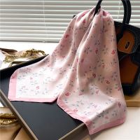 【CC】❖◎✈  Silk Scarf for Print Headband Luxury Wrap Shawls Houndstooth Wrist Headscarf Neckerchief Hair Bands