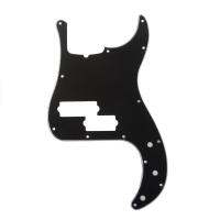 【HOT】 The Guitar Street Musiclily Pro 5-สตริง13-Hole ร่วมสมัย P เบส Pickguard สำหรับ Fender อเมริกันเบสเเม่นยําสีดำ3Ply