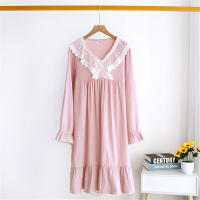 2022 New Womens Pajamas Night Dress Sexy Nightgowns Cotton Sleepwear Female Nightdress Plus Size Pijama Home Clothing Homewear