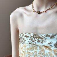 Westwood Vivian Chunyu CHUNYU Original Design Tess Vintage Green Retro Clavicle Chain Necklace