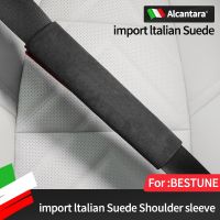 Car Seat Belt Covers Shoulder Protector Alcantara Suede For Bestune B70 B30 B50 B90 T33 T55 T77 E01 X40 Seat Covers