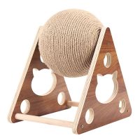 Cat Toys Cat Scratcher Sisal Rope Ball Cat Scratching Post Wood Stand Anti-Scratch Scratcher for Cats Sharpen Nails