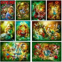 【CC】 fairy girl bunny Painting kit fantasy Embroidery rhinestone child gift