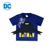 Four P Kids Batman-T-Shirt Blue Colour เสื้อยืดเด็กลายแบทแมน สีน้ำเงิน