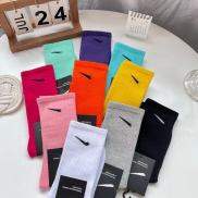 Vớ INS Mới Cho Nam Và Nữ Vớ Ống Dài Cotton Màu Macaron