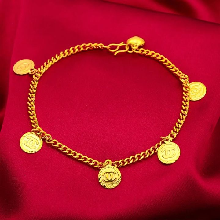 Pure gold sale anklets