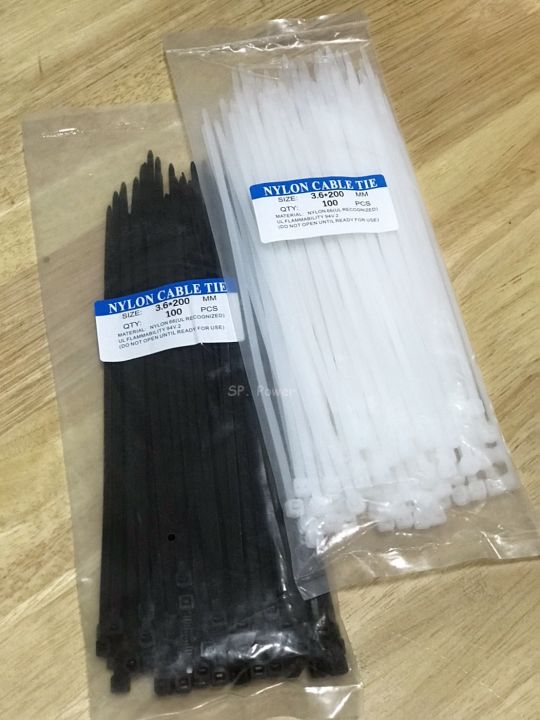 nylon-cable-tie-เคเบิ้ลไทร์-ราคาต่อแพ็ค-แพ็คละ-100เส้นโดยประมาณ