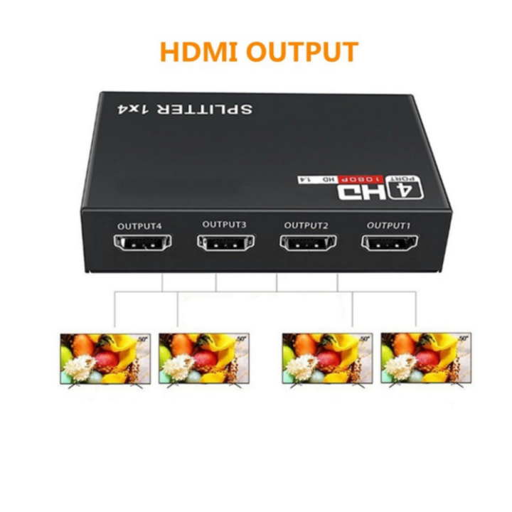 1x4-hdmi-compatible-splitter-converter-1-in-4-out-hd-เครื่องขยายเสียง1-4-hdcp-1080p-จอแสดงผลคู่สำหรับดีวีดี-ps3-hdtv-x