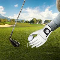 PGM Golf Gloves Men Left Hand Genuine Lambskin Sheepskin Anti-skid Granules With Ball Marker Golf Gloves Golf Accessories