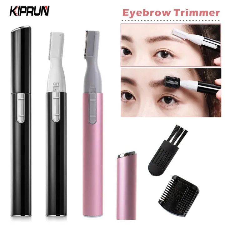 KIPRUN Electric Eyebrow Trimmer Women Precision Face Razors Mini Shaver Battery  Operated Small Facial Hair Remover with Comb Personal Epilator for Face  Neck Fuzz Lips Body Arms Leg | Lazada Singapore