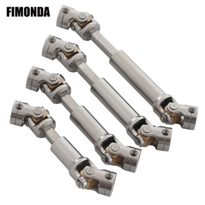 【CW】Silver Stainless Steel Drive Shaft Universal Joint 45-80mm for 114 TAMIYA RC Tractor Truck Model Car Upgrade Accessories