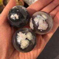 30มม. คริสตัล Naturale Sakura Agata Mini Palline Massaggio Decorazione Curativa