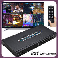 HD 4K HDMI Multviewer 8X1 1080P Quad Screen Multi Viewer 4 6 8 Display On 1 TV สวิตช์ไร้รอยต่อสำหรับ PS4กล้อง DVD PC ไปยังจอมอนิเตอร์